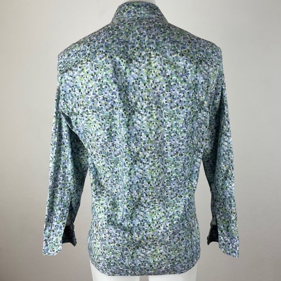 Jared Lang Pastel Watermark Regular Fit Long Sleeve Shirt Size L - Picture 5 of 13